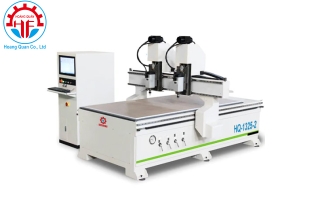 MÁY CNC CẮT VÁN CÔNG NGHIỆP 2 TRỤC ĐẦU ROUTER