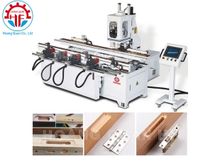 MÁY KHOAN LỖ KHOÁ BẢN LỀ CỬA CNC 4 ĐẦU HQ-4MD