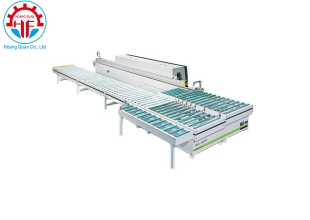 Máy dán cạnh tự động đưa ván