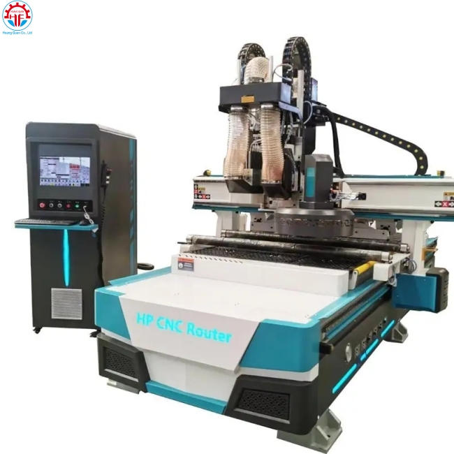 MÁY CNC ROUTER 1 ĐẦU 10 DAO THAY TỰ ĐỘNG