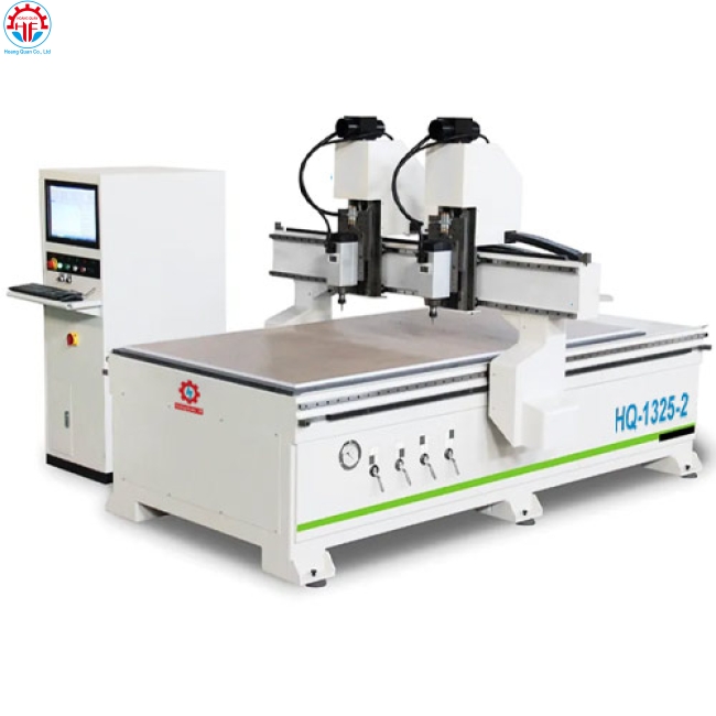 MÁY CNC CẮT VÁN CÔNG NGHIỆP 2 TRỤC ĐẦU ROUTER