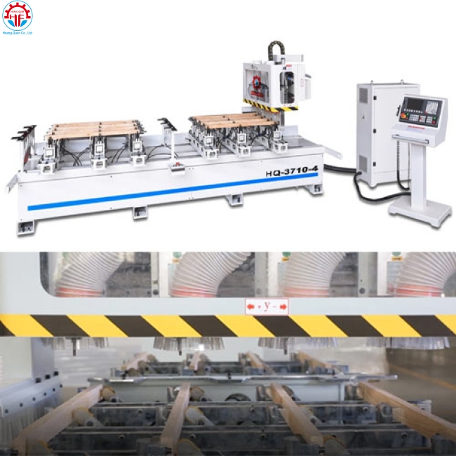MÁY LÀM MỘNG ÂM CNC 4 ĐẦU BÀN ĐÔI 2500MM